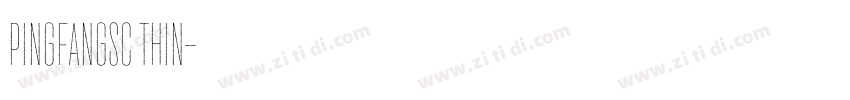 pingfangsc thin字体转换